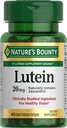 Bombillas de Lutein Bounty de la Naturaleza, Suplementos de Salud Ocular y Vitaminas, Apoyo Visión Salud, 20 mg, 40 Softgels
