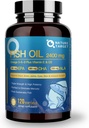 NATURE TARGET Triple Omega 3 6 9, Fish Oil 2400mg Softgels with Vitamin D3 " E - EPA " DHA " ALA - Supports Heart, Brain, Joint " Immune Health, Sustainably Sourced, Non-GMO