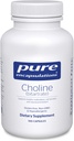 Pure Encapsulations Choline (Bitartrate) - 275 mg Choline (Bitartrate) - Supports Methylation, Brain Health & Cell Function* - Highly Bioavailable - Vegan " Non-GMO - 100 cápsulas
