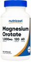 Nutricost Magnesium Orotate Capsules 1000mg, 120 Caps - 60 Servings, 500mg Por Capsule, Non-GMO, Gluten Free