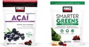 Factor de fuerza Acai Soft Chews Immune Support and Smarter Greens Superfood Chews Digestion Support Bundle, 30 y 60 Conde