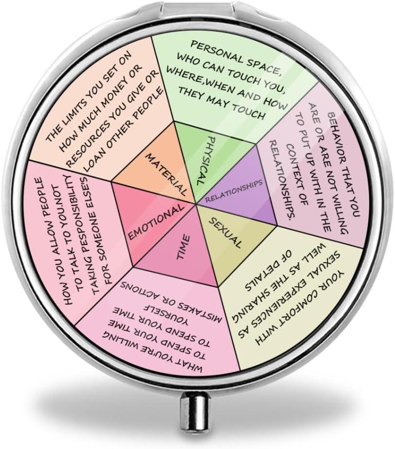 Ruedas de emoción Pill Box Purse Pocket Caja de Pill Pequeña Caja Decorativa Caja de metal Medicina de la píldora Organizador Portable Regalo Único, 19.68in/50cm, Plata 5