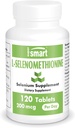SuperSmart - L-Selenomethionine 200mcg por día (Suplemento de Selenio) - Alta Absorción - Trace Mineral Esencial ← No GMO &amp; Gluten Gratis - 120 Tablets