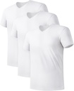 DAVID ARCHY Hombres camisetas Micro Modal Ultra Soft Camisetas Camisetas Stretch Moisture-Wicking Crewneck/V-Neck Tees para Hombres, 3-Pack