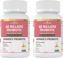 Probióticos y Prebióticos para Mujer PH Balance " Digestión - 60 Billion Vaginal Probiótico con Cranberry " D-Mannose para Gut, Urinary, Immune Health, Vegan " Non-GMO TEN 180 cápsulas