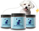 kin+kind Dog Supplement Powder - Suplemento para perros &amp; gatos para la inmunidad saludable - Soporte de la vejiga - Fórmula natural con arándano orgánico, arándano y coco - Hecho en EE.UU. - Bundle (3 x 8 oz)