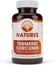 1600mg Organic Turmeric Curcumin w/Bioperine and Black Pepper | Non-GMO | Natural Joint Support | Highest Potency with 95% Standardized Curcuminoids | Gluten Free | 120 Vegetarian Caps