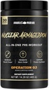 Armagedón nuclear de guerra anabólico Pre-Trabajo para hombres &amp; mujeres con L-Citrulline, Beta Alanine Powder y Caffeine (Orange Juice - 30 Servings)