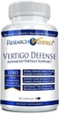 Investigación Vertigo Defensa Verificado - Soothe Symptoms and Support Inner Ear Balance - Vitamina D3, Ginger, Ginkgo Biloba, BioPerine - 60 cápsulas