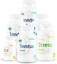 Arches Tinnitus Combo Pack - Ahora con Ginkgo Max 26/7 - Tratamiento natural de Tinnitus para el alivio de los anillos - 6 Botellas - 90 Day Supply