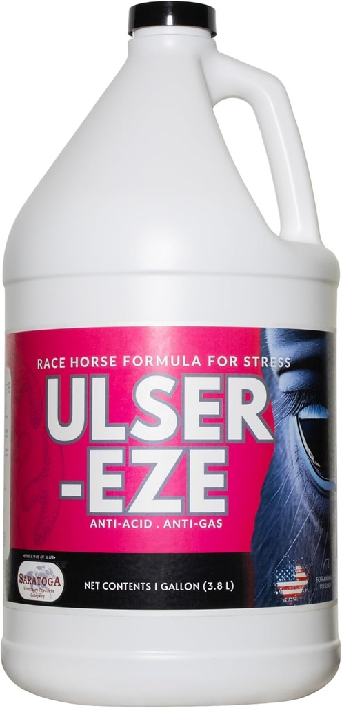 UlserEze - Fórmula de Caballo para Estrés Anti Gas Acido por Saratoga Productos Veterinarios