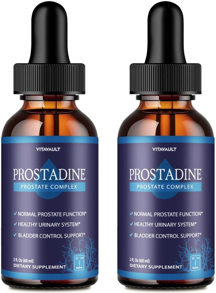 Prostadine, Potent Prostate Support Liquid Drops, Highly-Rated Prostadine for General Prostate Wellness, Easy-to-Use Dropper Form (2 Pack)