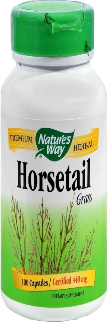 Natures Way Horsetail Grass, 440mg, 100 Capsules, Pack of 2