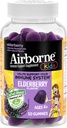Airborne Kids Elderberry + Zinc &amp; Vitamin C Gummies, Kids Immune Support with Powerful Antioxidants VIT D &amp; E - 50 Gummies, Elderberry Flavor