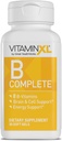 VitaminXL B Completo es un Complejo Full Spectrum B Hecho con B1, B5, B6, B12, Biotina, Niacina, Riboflavin y Folate, También con Choline e inositol (30 Gels Soft, 30 Servimientos)