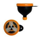 Mobiliario de estilo de vida activo, mejores embudos de suplemento de proteína para los suplementos de entrenamiento previo y posterior, Llenar N Go, Fits Water Bottles for Liquids (1, 230ML)