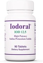 Optimox Iodoral 12.5 mg Suplemento - Suplemento de yodo, Apoyo a la Tiroides para Mujeres y Hombres, Láminas de Solución Lugol, Tablas de Ioduro de Potasio, Complejo Mineral Diario - 90 Cuenta