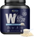 Biochem Whey Protein Isolate Powder - Vanilla Flavor, 20 Gramos por Serving, Fuente de Grass Fed Cows, Non-GMO, Vegetariano, No sabores artificiales o dulceres - Apoyo Masa muscular &amp; Performance