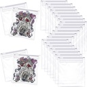 72 piezas bolsas de bolsas de bolsas de píldoras limpias bolsas de almohadas de plástico de fácil sellado Organizador Almacenamiento con bloqueo de diapositivas para aceite de hígado de bacalao, pastillas y artículos pequeños