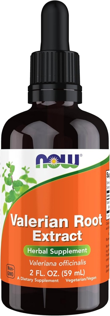 AHORA Alimentos Suplementos, Valerian Root Extract Liquid (Valeriana officinalis), Suplemento Herbal, 2-Ounce