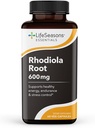 LifeSeasons Essentials Rhodiola Root - Supports Healthy Stress Response, Natural Sleep Cycles, Brain Health &amp; More - Natural Calm Support - 600 mg por 2 cápsulas - 30 Day Supply