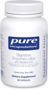 Encapsulaciones puras Enzimas digestivas Ultra con Betaine HCl - Vegetarian Digestive Enzyme Suplemento de Apoyo Proteína, Carb, Fibra y Digestión Dairy* - 90 cápsulas