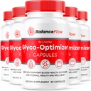 (5 Pack) Balance Flow Glyco Optimizer, Balance Flow, Balance Flow Glycol Optimizer Suplemento, BalanceFlow Support Capsules, Balance Flow Blood Support Advanced Formula, 150 cápsulas para 5 meses