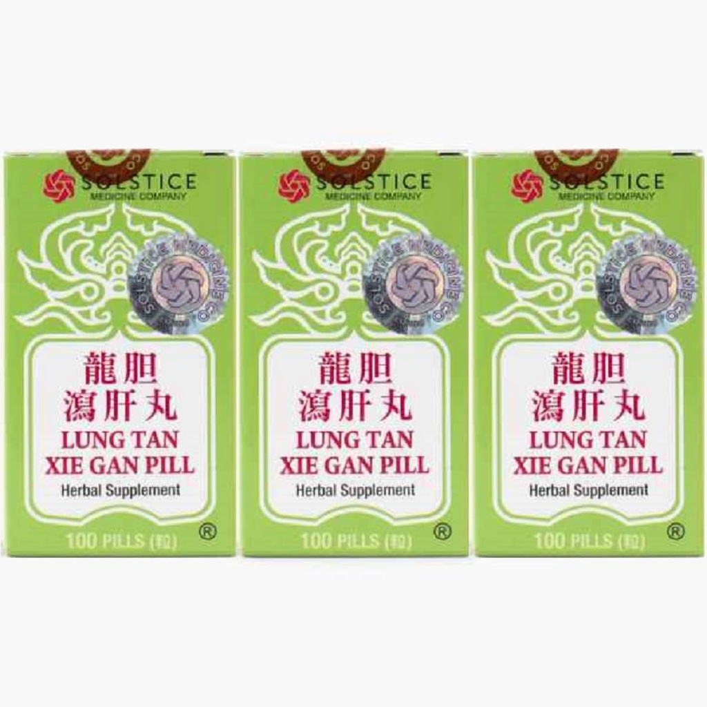 Lung Tan Xie Gan Pill (para Bile System)- Suplemento herbal, 100 pastillas X 3pk
