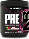 NutraBio Preworkout Powder, Watermelon sometida Explosive Energy, Laser Focus, Extreme Pumps sometidas Pre Workout for Men &amp; Women durable Performance, Endurance, Power Complex, Caffeine, Electrolytes