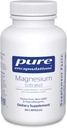Encapsulaciones puras Magnesio (Citrate) - Suplemento para el sueño, la salud cardíaca, la salud cognitiva, la salud ósea, la energía, los músculos y el metabolismo* - con Magnesio Premium - 90 cápsulas