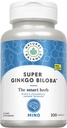Natural Balance Super Ginkgo Biloba Plus ← Cerebro &amp; Circulación Fórmula para ayudar a apoyar Focus, Memory & Blood Flow TEN con Gotu Kola TEN 100ct, 50 Serv.
