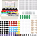 Kit de Modelo Molecular RELIANCER,419PCS Conjunto de Química Molecular Orgánica w/Atoms &amp; Bonds,Estructuras Moleculares Kit de Construcción para el Aprendizaje de Química,ESTEM Kits de Ciencia para Maestros,Estudiantes, Científicos jóvenes