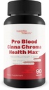 Pro Blood Cinna Chroma Health Max - Natural Blood Health Support with Cinnamon, Turmeric, Berberine, Vitamin D, Vitamina C, Zinc &amp; More - Promote Balanced Blood Health &amp; Improved Blood Flow