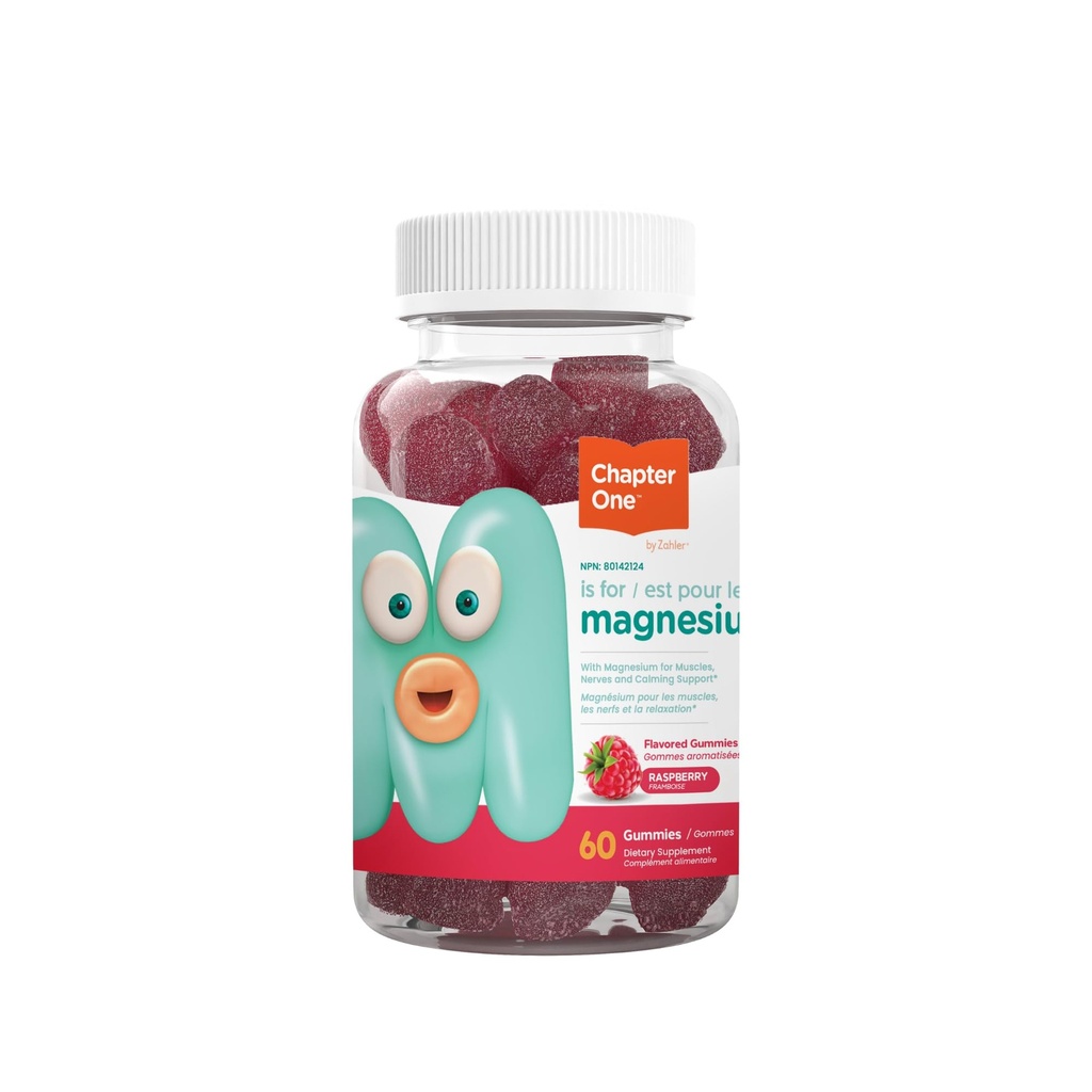 Capitulo Uno Magnesio Gummies, Gran Magnesio de Cata para niños, Magnesio para niños calmados, Gummies de magnesio para mujeres y hombres, Certified Kosher, (60 Gummies Flavored)