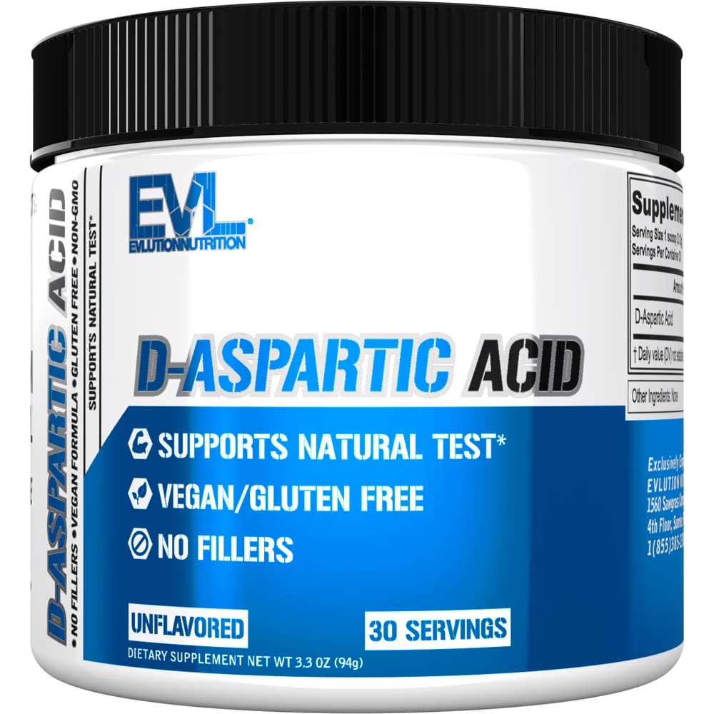 D Aspartic Acid Testosterone Booster para Hombre - 3120mg DAA D-Aspartic Acid Pre Workout Powder Muscle Builder para Hombres 3.12g - Suplemento de Salud de los Hombres para la potencia de conducción mejorada y el Vigor - Desflavorado