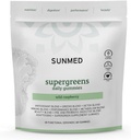 SUNMED Supergreens Daily Gummies – Wellness Blend with Ashwagandha, Green Tea, Spirulina, Probiotics, Antioxidants " Detox Support for Immunity, Gut, Skin " Brain Health ← Wild Raspberry, 60ct