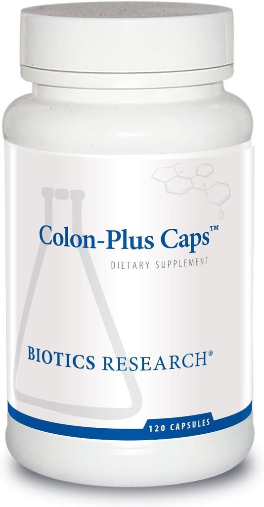 Biotics Research Colon Plus Caps Fiber Capsule, Digestive Health, Soluble, Fibra Insoluble, Laxative, Relieve Constipation, Regularity, Heart Health, Microbial Balance, Gut Flora 120 Capsules