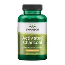 Carbón Activado de Swanson - Suplemento Natural Apoyo a la Absorción Saludable - Ayuda a w/Bloating " Mantener la regularidad del intestino - (120 cápsulas, 520 mg por servicio)