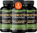 Gade Nutrition Quercetin with Vitamin C and Zinc - Quercetin 500mg - Quercetin with Bromelain - Zinc Quercetin - Quercetin Suplementos + Vitamina D3 (No-GMO, Gluten-Free, Vegan) - 6 Month Supply