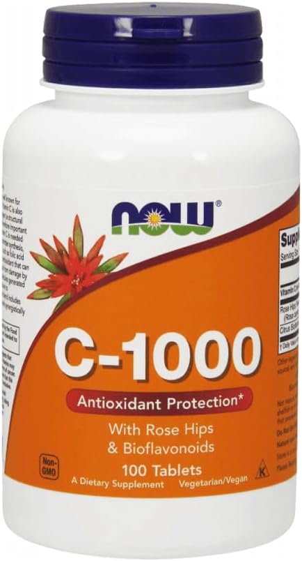 AHORA Alimentos Vitamina C-1000 Veg cápsulas, 100 Veg cápsulas por botella
