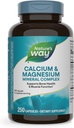 Camino de la Naturaleza Calcio &amp; Complejo Mineral de Magnesio, soporta la función de la salud ósea &amp; muscular* 750 mg por servicio de 3 cápsulas, 250 cápsulas (paquete mayo Vary)