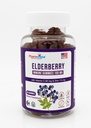 Elderberry Gummies 100mg con vitamina C y zinc - Immune Support, Gluten Free Gummies con 7% Anthoycyanin - 60 Condes