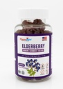Elderberry Gummies 100mg con vitamina C y zinc - Immune Support, Gluten Free Gummies con 7% Anthoycyanin - 60 Condes