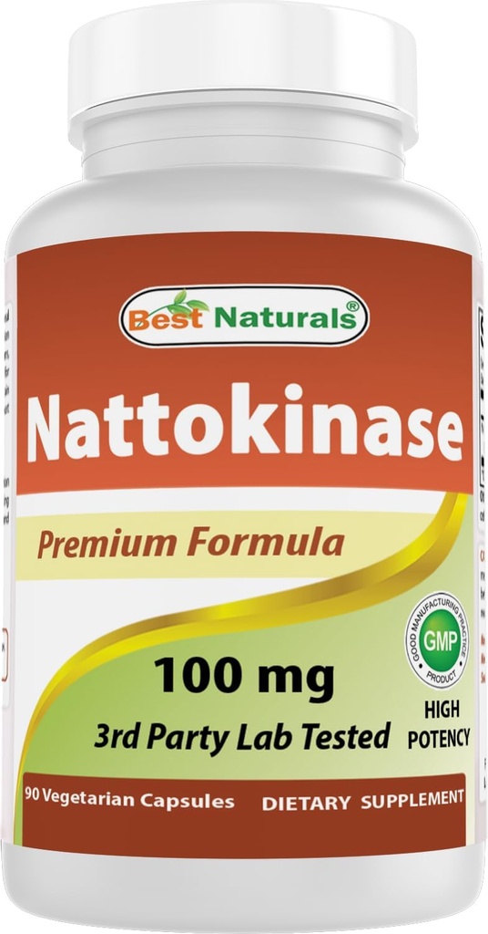 Mejores Naturales Nattokinase, 2000 FU, 100 Mg, 90 cápsulas vegetarianas