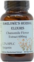 Barlowe's Herbal Elixirs Chamomile Flower Extract Silencio German Chamomile Suplemento Silencio Matricaria Chamomilla  1.2% Apigenin ← 600mg per Capsule ← 60 Vegi Capsules  imper Stearate Free ← Glass Bottle