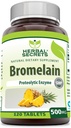 Herbal Secrets Bromelain Suplemento 500 Mg Tablets Suplemento ← Non-GMO Silencio Gluten Libre Silencio Made in USA (120 Conde)