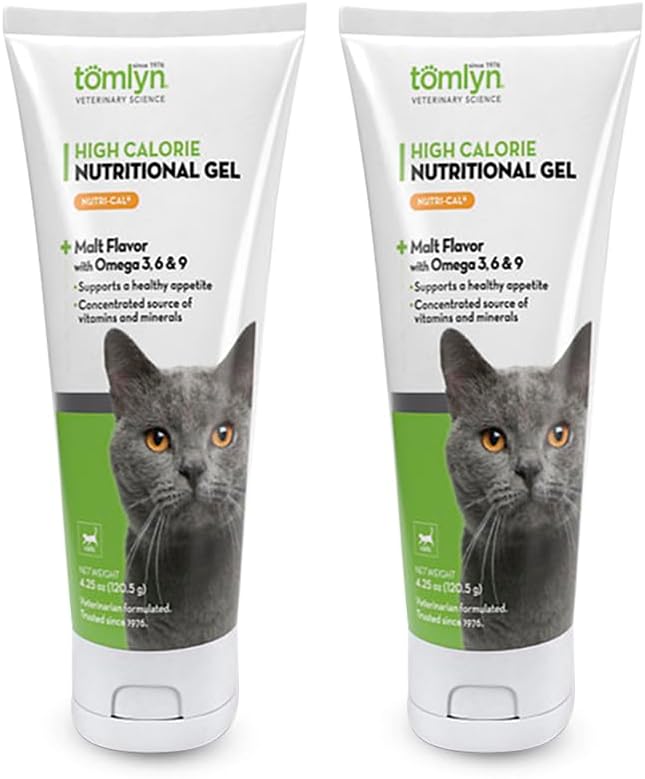 2-Pack Nutri-Cal para gatos Alta Calorie Suplemento dietético, 4.25-Once Tube