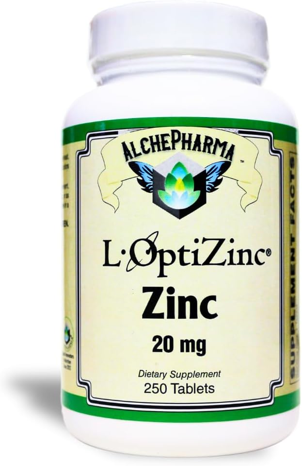 AP L-OptiZinc® 20mg (El Complejo Original 1:1 de zinc Libra al 100% Metionina Natural) (250)