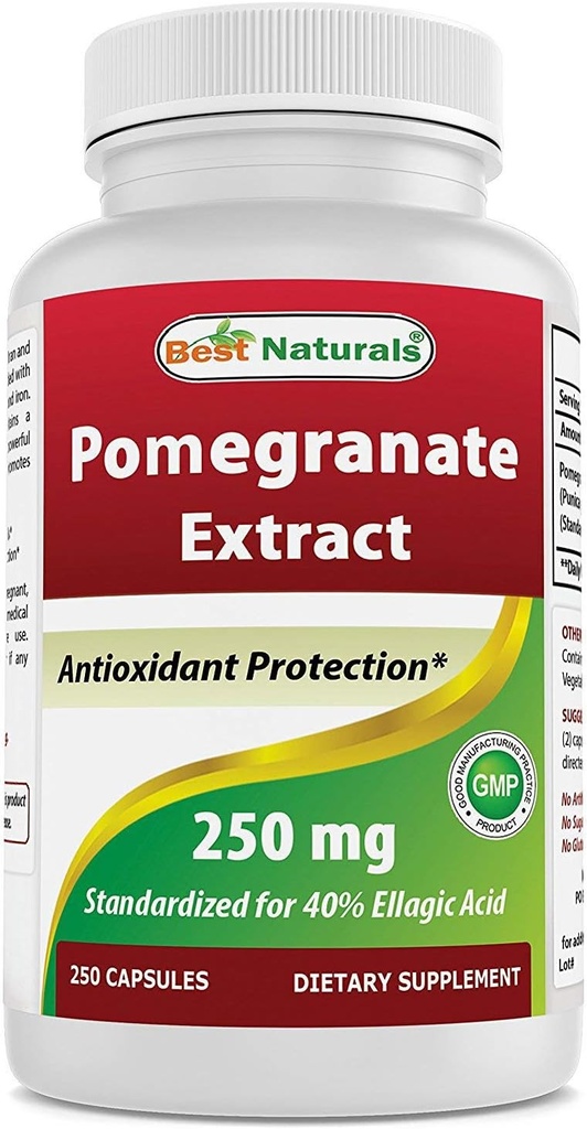 Best Naturals Pomegranate Extract 250 mg 250 Capsules