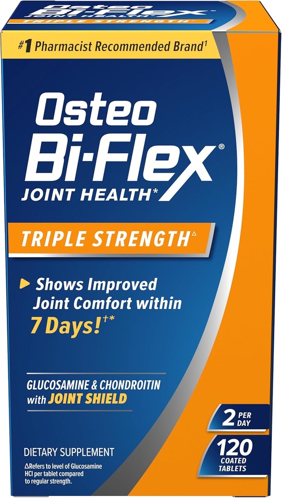 Osteo Bi-Flex Triple Strength(5), Glucosamine Chondroitin with Vitamin C Joint Health Supplement, Coated Tablets, 120 Conde